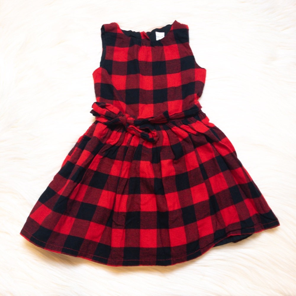 Carter’s Plaid Holiday Dress 3t